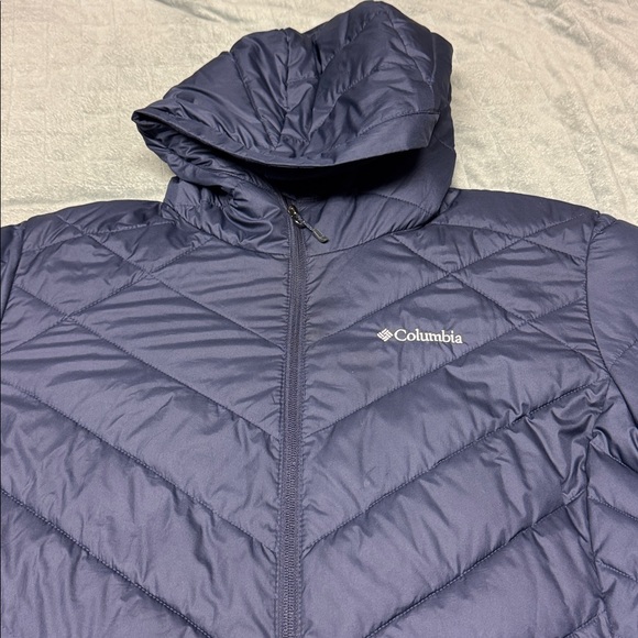Columbia Heavenly Long Hooded Jacket, Omni-Heat Hooded, Quilted, Puffer, Size 1X - Picture 4 of 10